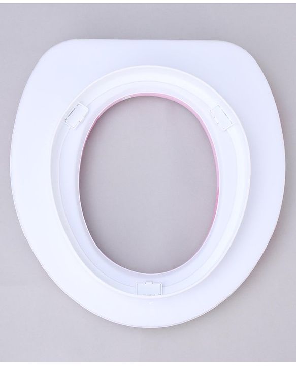 Babyhug Soft Potty Seat Teddy Bear Print- Pink and White
