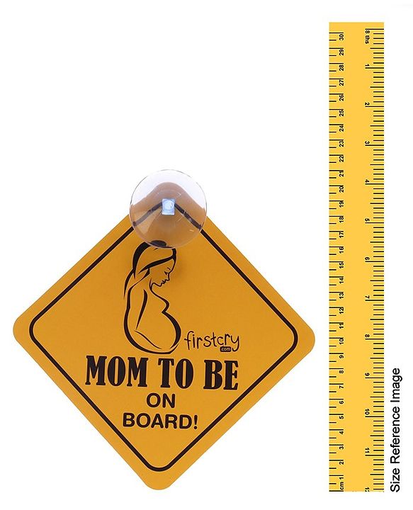 Babyhug Mom To Be On Board Sticker - Yellow