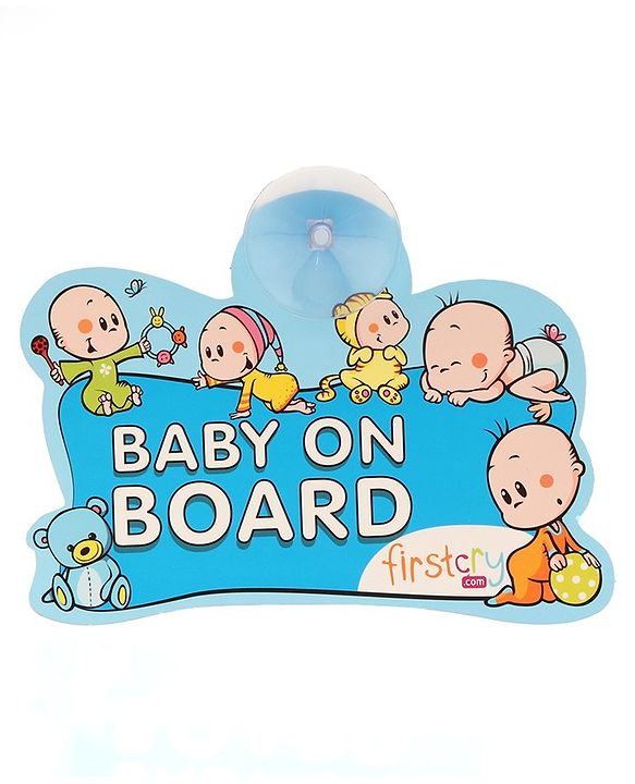 Babyhug Firstcry Baby On Board Sign- Blue