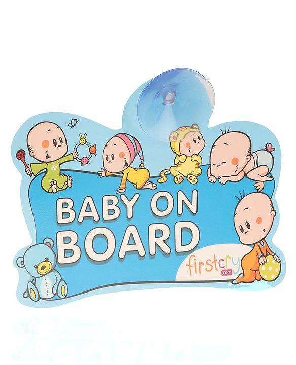 Babyhug Firstcry Baby On Board Sign- Blue