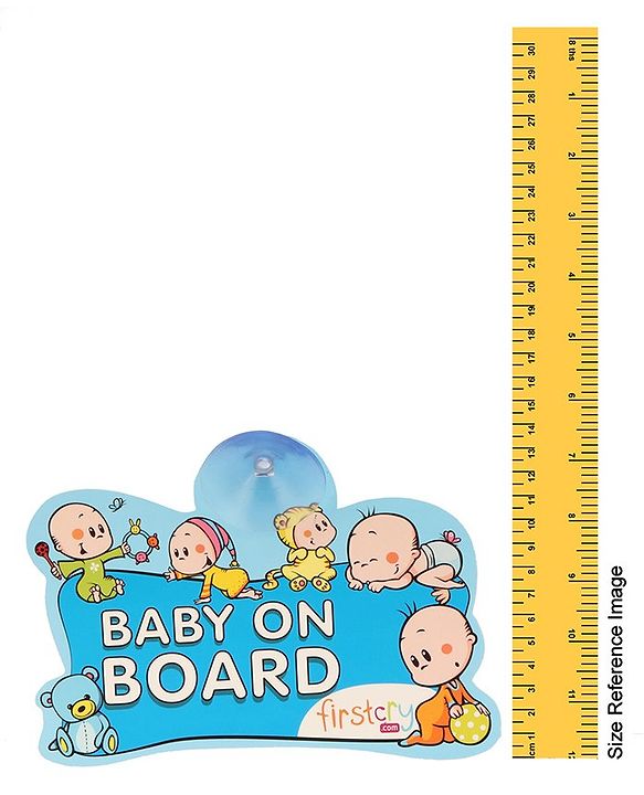 Babyhug Firstcry Baby On Board Sign- Blue