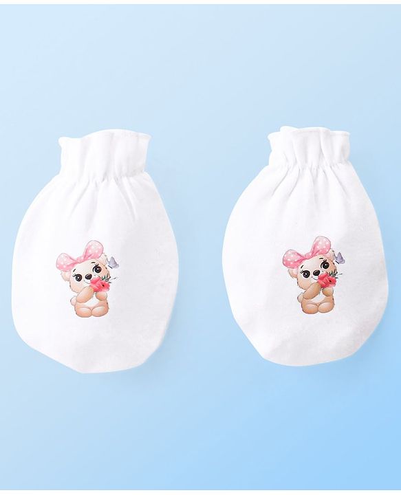 Babyhug 100 % Cotton Clothing Gift Set Animal Theme White - Pack of 5