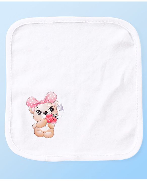 Babyhug 100 % Cotton Clothing Gift Set Animal Theme White - Pack of 5