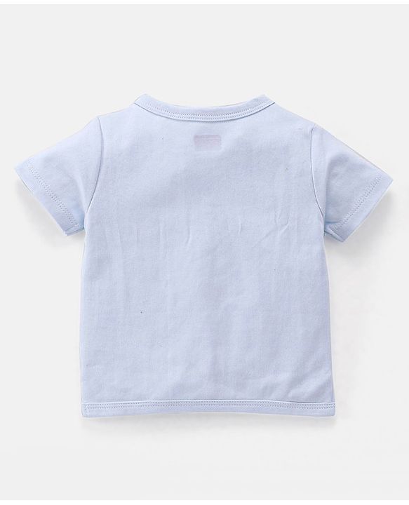 Babyhug 100 % Cotton Baby Clothing Gift Sets Animal & Vehicle Pack of 7 - Blue