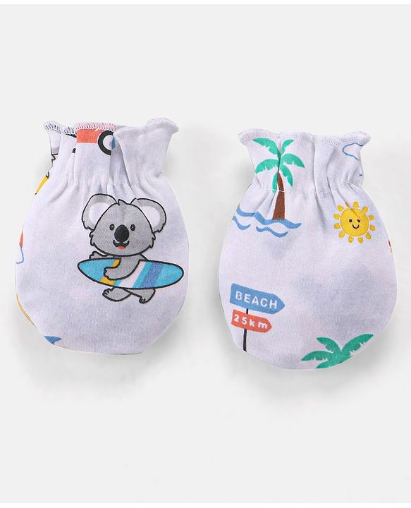 Babyhug 100 % Cotton Baby Clothing Gift Sets Animal & Vehicle Pack of 7 - Blue