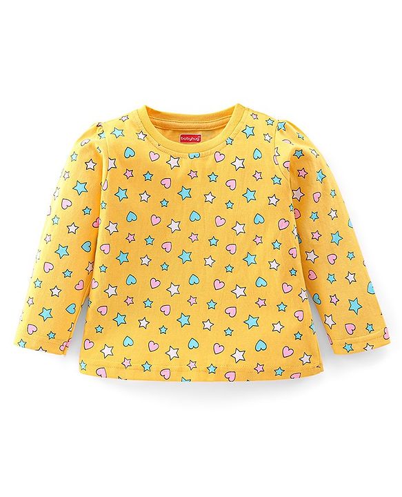 Babyhug Cotton Knit Full Sleeves Night Suit With Star & Elephant Print Pack Of 2 - Pink & Blue
