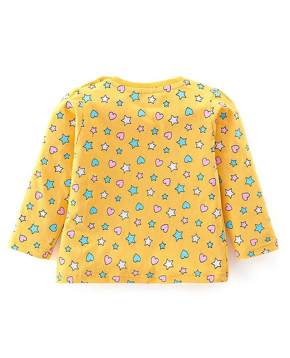 Babyhug Cotton Knit Full Sleeves Night Suit With Star & Elephant Print Pack Of 2 - Pink & Blue