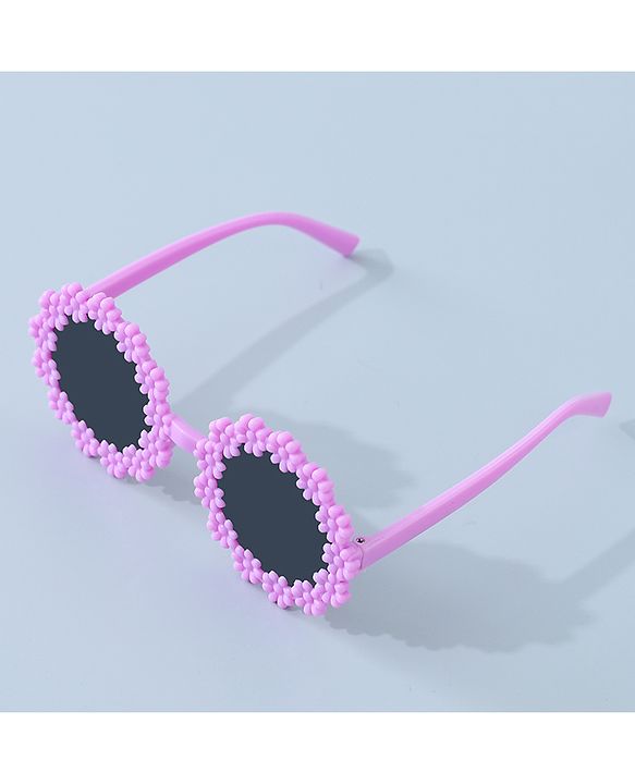 Babyhug Sunglasses with Headband Flower Applique -Pink