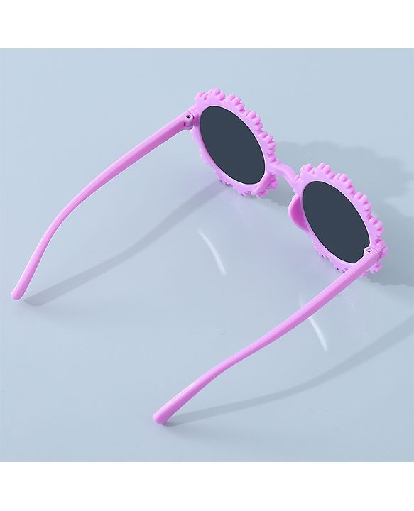Babyhug Sunglasses with Headband Flower Applique -Pink
