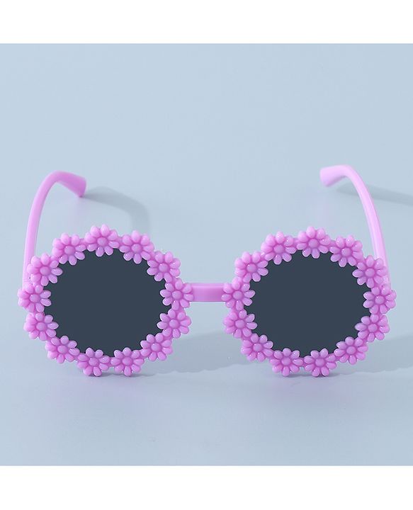 Babyhug Sunglasses with Headband Flower Applique -Pink
