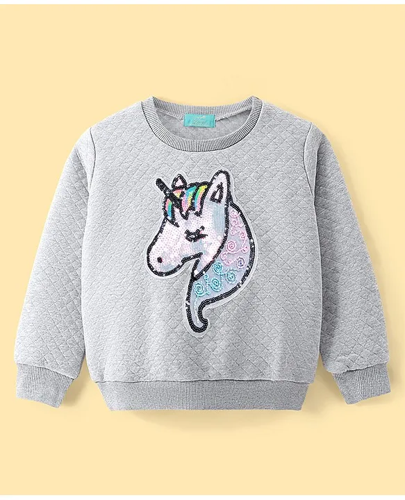 Unicorn deals sequin sweatshirt