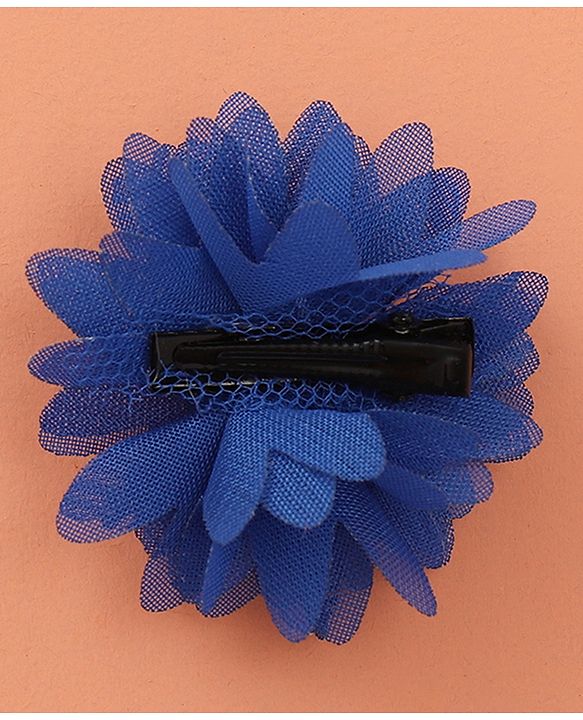Babyhug Free Size Hair Accessories Combo Set of 3 with Floral Corsage - Blue