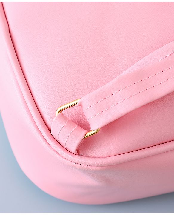 Babyhug Fashion Backpack with Butterlfly Applique - Pink