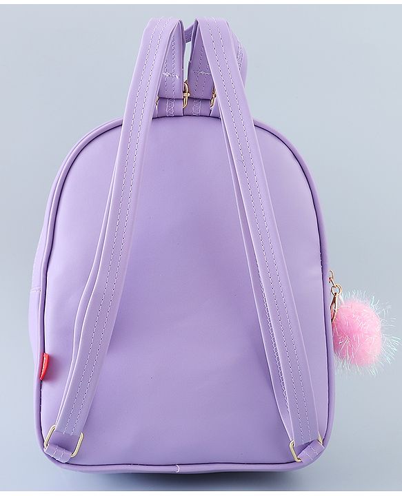Babyhug Fashion Backpack with Butterlfly Applique - Pink