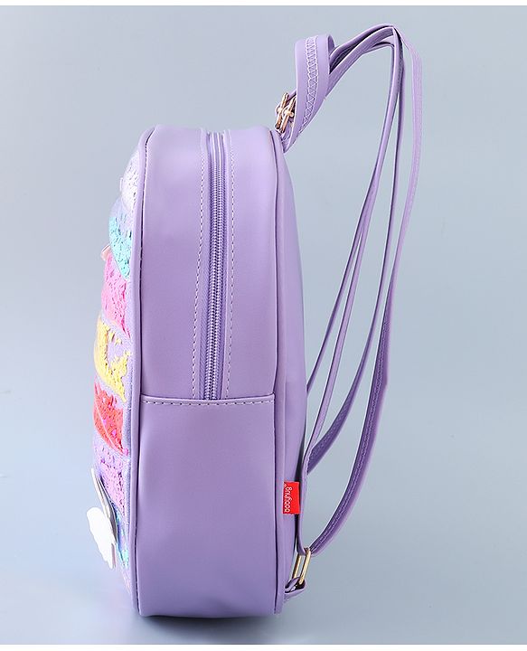 Babyhug Fashion Backpack with Butterlfly Applique - Pink