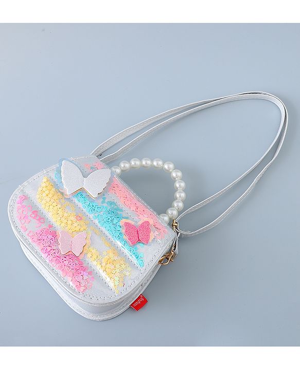 Babyhug Sling Bag with Butterfly Design Free Size - White