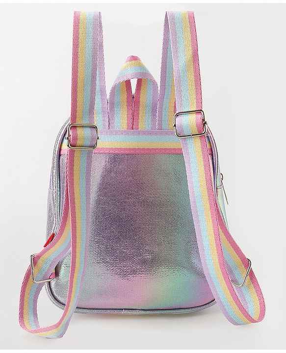 Babyhug Fashion Backpack with Colourful Straps Free Size - Purple