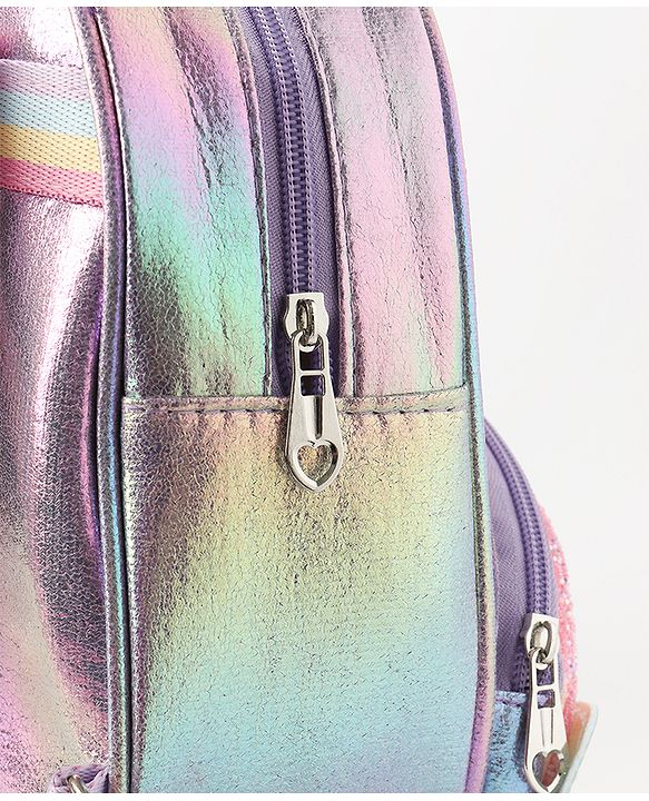 Babyhug Fashion Backpack with Colourful Straps Free Size - Purple