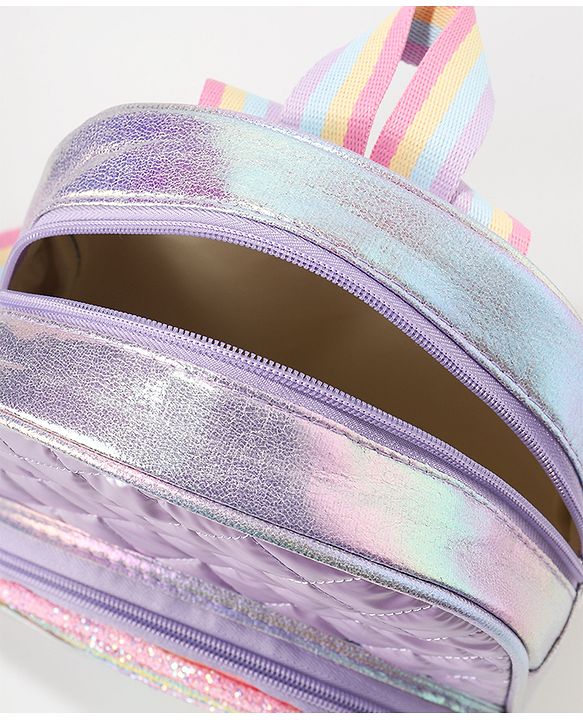 Babyhug Fashion Backpack with Colourful Straps Free Size - Purple