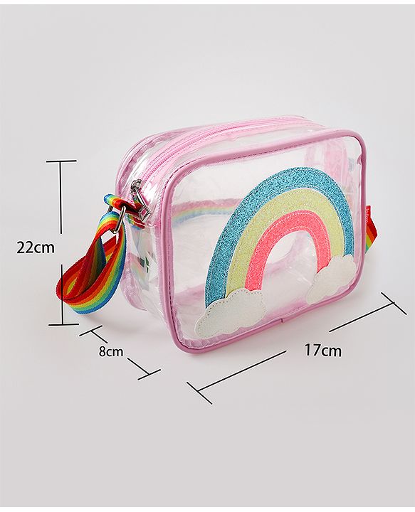 Babyhug Sling Bag with Rainbow Design Free Size - Multicolor