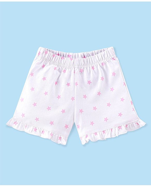 Babyhug Cotton Knit Half Sleeves Night Suit Unicorn Print -Pink