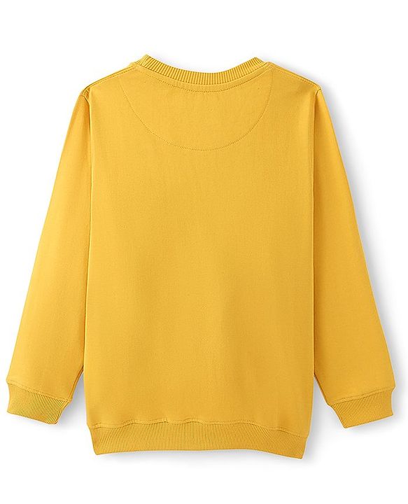 Pine Kids Full Sleeves Round Neck Printed Sweatshirt - Old Gold