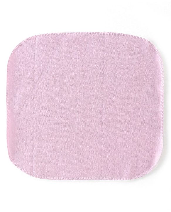Babyhug Terry Knit Hand and Face Towel Solid Colour Pack of 6 L 25.5 X B 25.5 cm - Multicolour