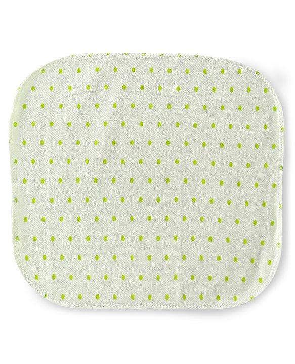 Babyhug Terry Knit Hand And Face Towels Polka Dot Print Pack Of 6 Multicolour