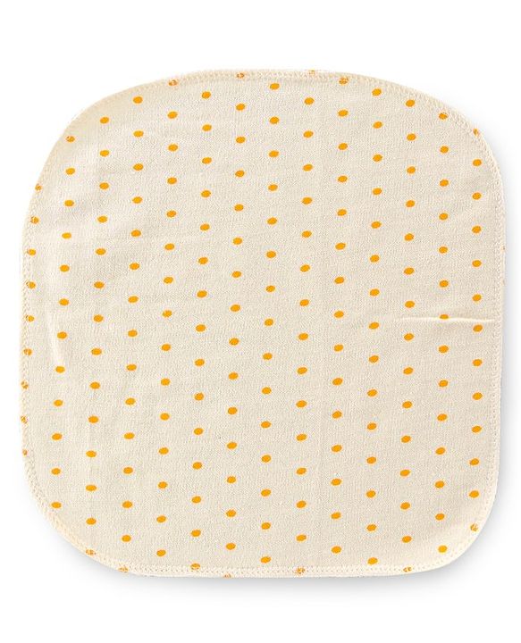 Babyhug Terry Knit Hand And Face Towels Polka Dot Print Pack Of 6 Multicolour