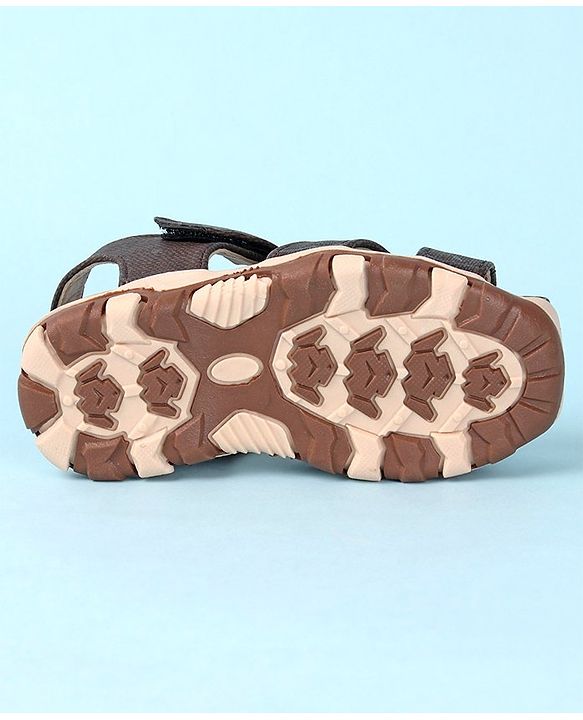 Cute Walk by Babyhug Velcro Closure Sandals   - Brown