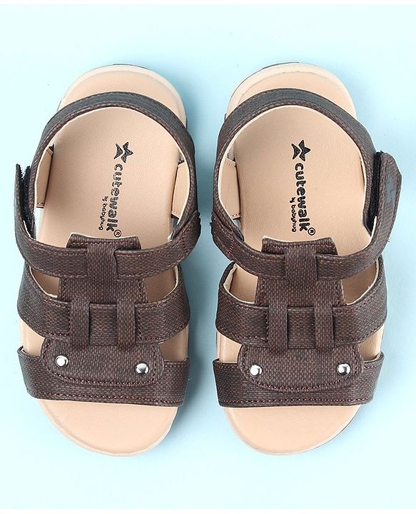 Cute Walk by Babyhug Sandals - Brown