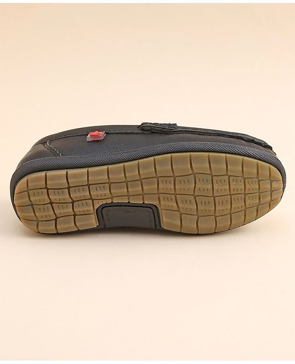Cute Walk by Babyhug Slip On Solid Formal & Partywear Shoes with Applique - Camel Brown