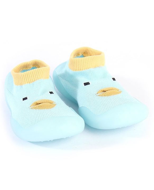 Cute Walk by Babyhug Sock Shoes Animal Design- Blue
