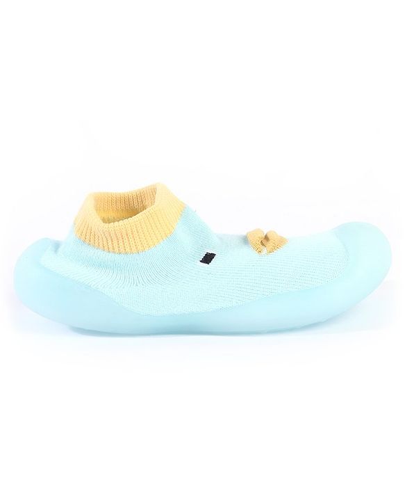 Cute Walk by Babyhug Sock Shoes Animal Design- Blue
