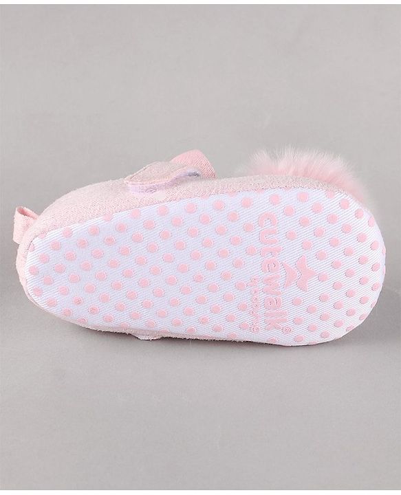 Cute Walk by Babyhug Booties Pom Pom Detail - Pink