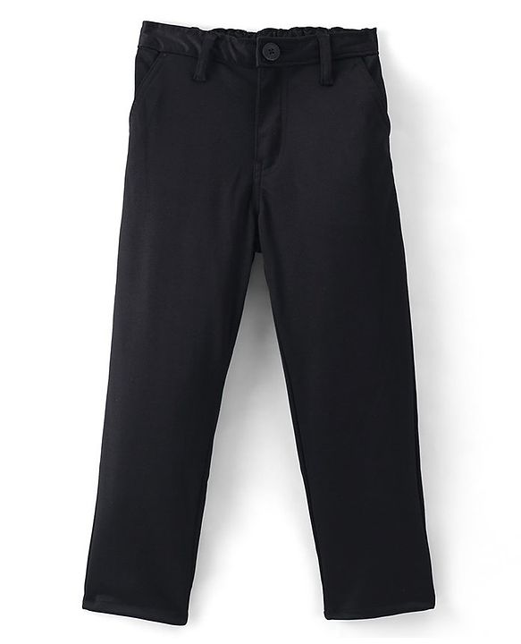 Pine Kids Full Sleeves 3 Pieces Party Suit With Bow Solid Colour - Black & White