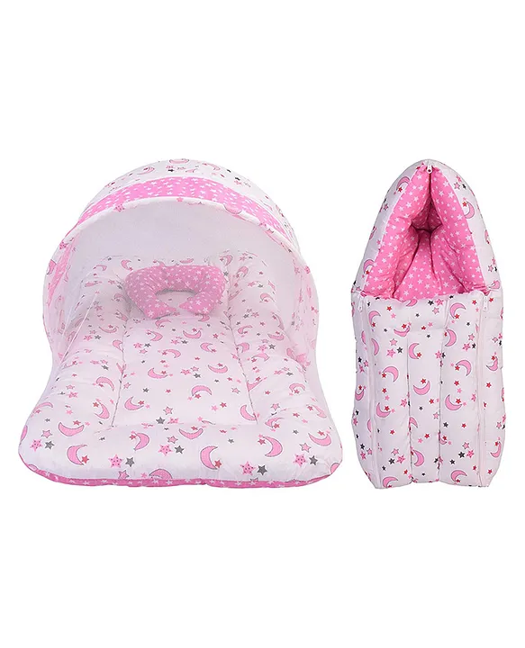 Toddylon Baby Bedding Set New Born Mosquito Net Bed Sleeping Bag Combo Pink Online in India Buy at Best Price from FirstCry 15489225