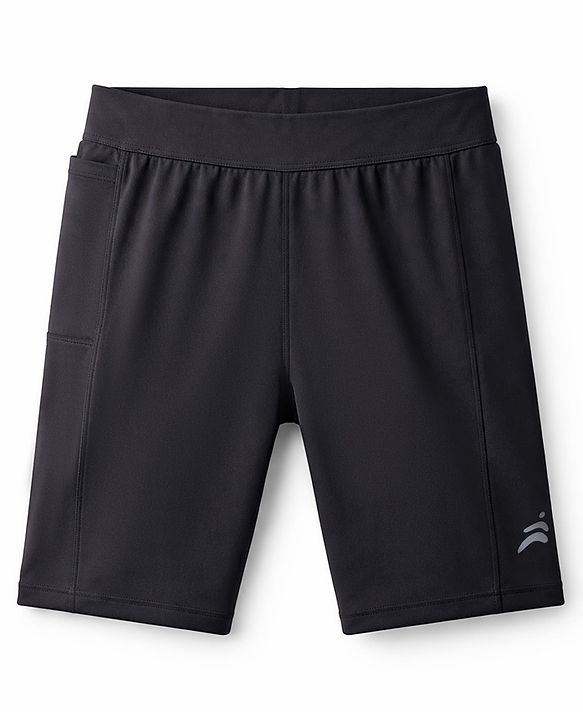 Pine Active Super Stretch & Breathable Knee Length Cycling Shorts - Black