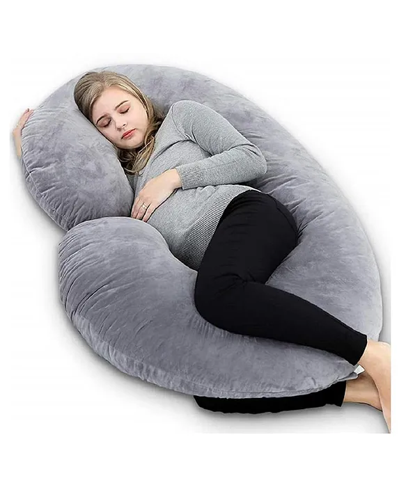 DearJoy Full Body C Shape Maternity Pillow Pregnancy Pillow Grey
