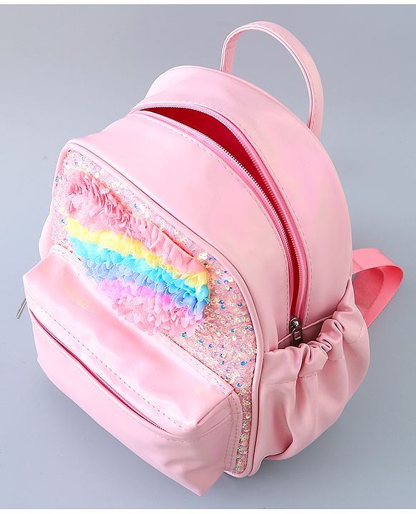 Pine Kids Fashion Backpack with Heart Design - Pink