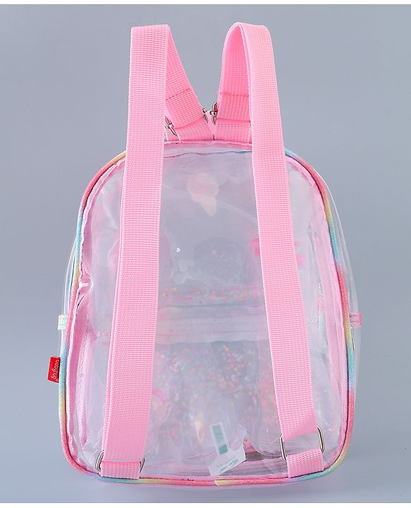 Babyhug Fashion Backpack Butterfly Applique Free Size - Pink