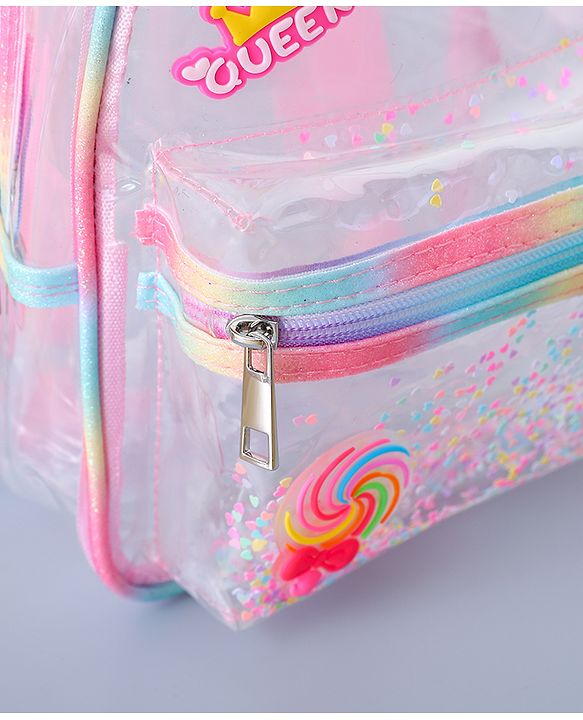 Babyhug Fashion Backpack Butterfly Applique Free Size - Pink