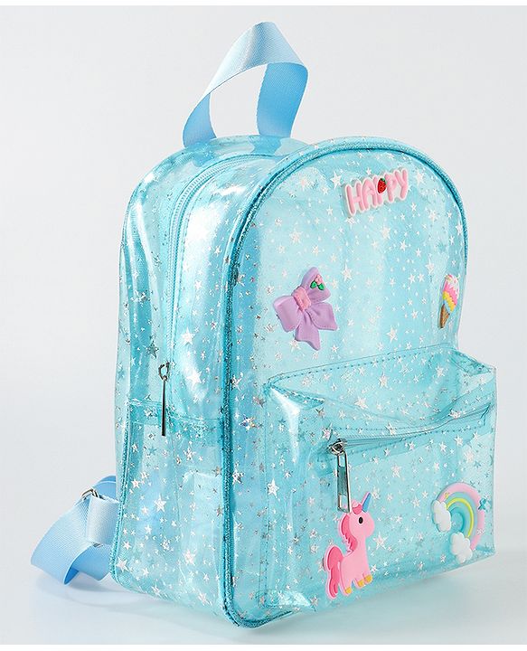 Babyhug Unicorn Fashion Backpack  Free Size - Blue