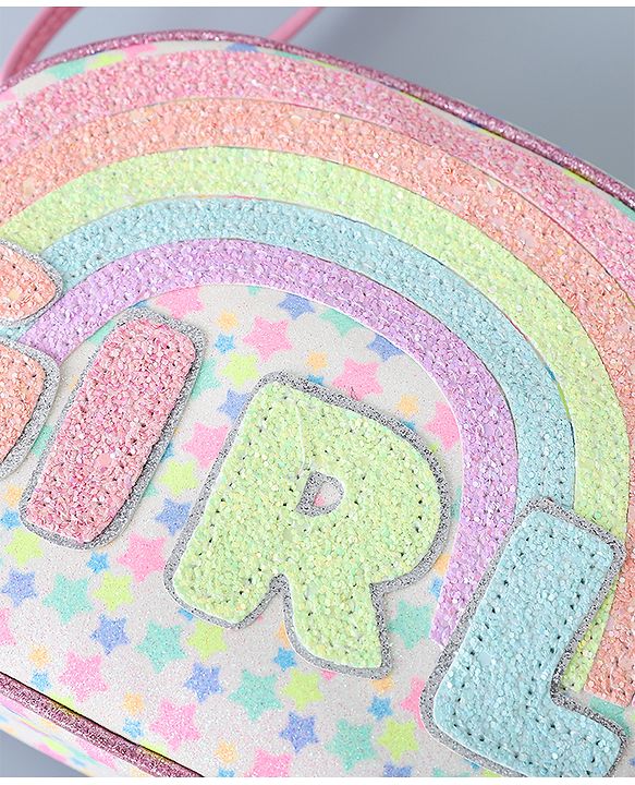 Pine Kids Sling Bag with Girl Design - Pink