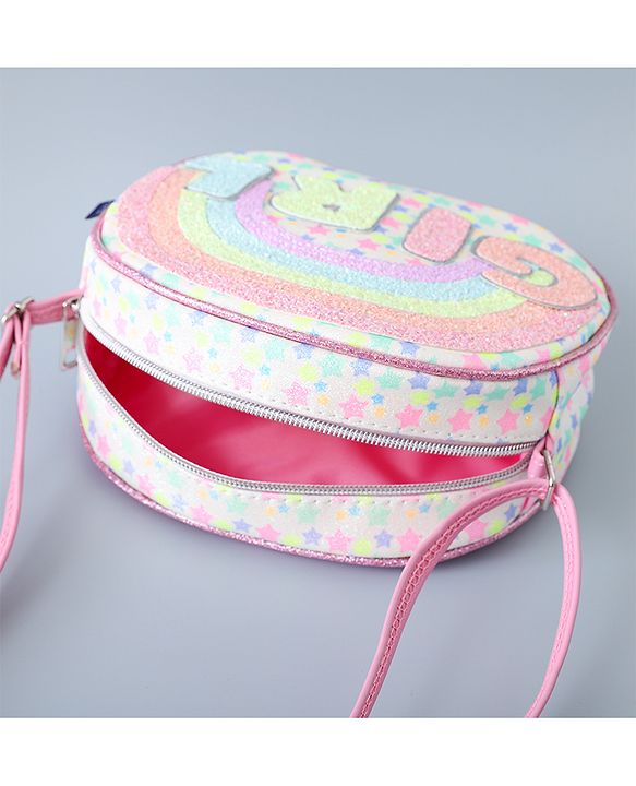 Pine Kids Sling Bag with Girl Design - Pink