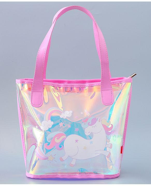 Babyhug Sling Bag with Unicorn Design - Pink