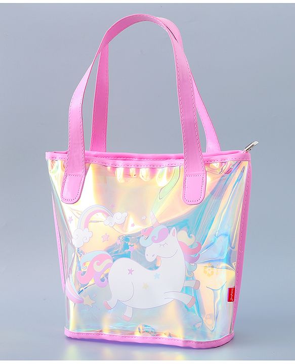 Babyhug Sling Bag with Unicorn Design - Pink