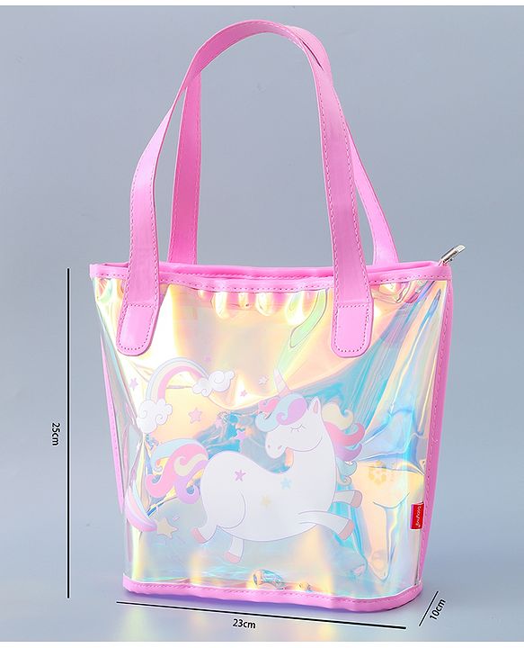 Babyhug Sling Bag with Unicorn Design - Pink