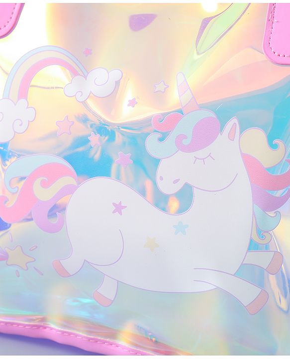 Babyhug Sling Bag with Unicorn Design - Pink