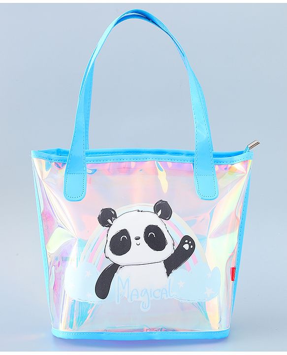 Babyhug Sling Bag with Panda Design - Blue